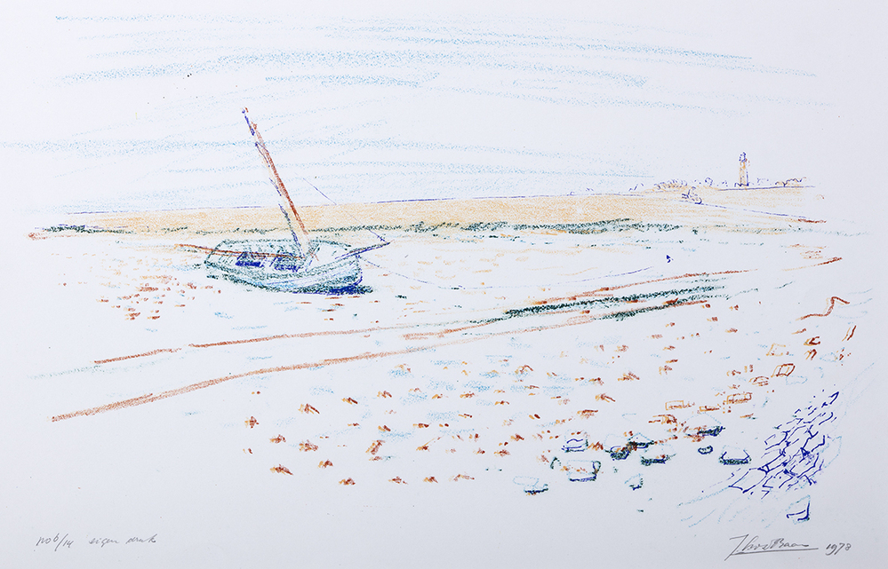 Boot aan de dijk Schiermonnikoog