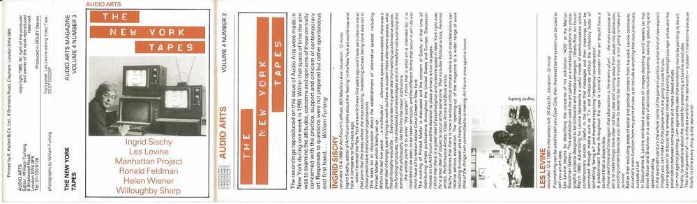 Audio Arts, Vol. 4 nr 3, The New York Tapes