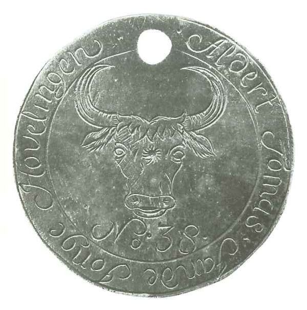 Gildepenning van de schoenmakers en leerlooiers te Groningen