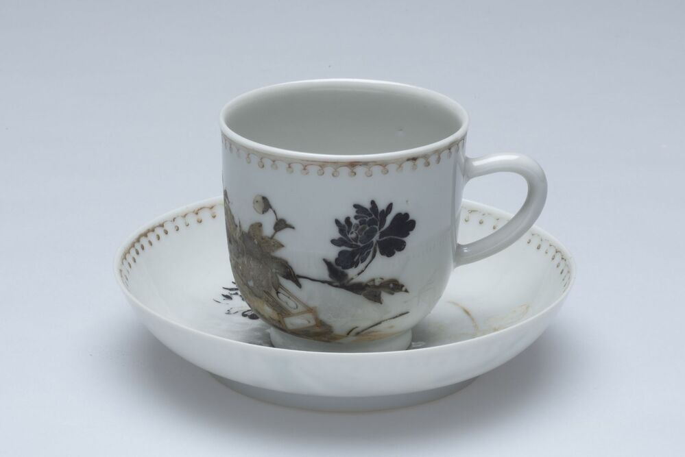 Chocoladekop en schotel