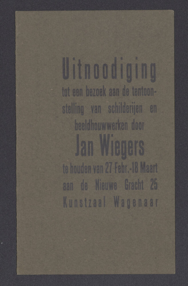 Uitnodigingskaart (G-?)