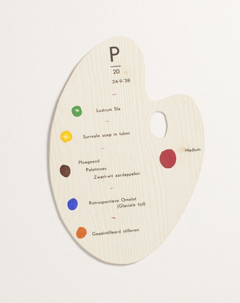 Menukaart lustrum De Ploeg, 1938