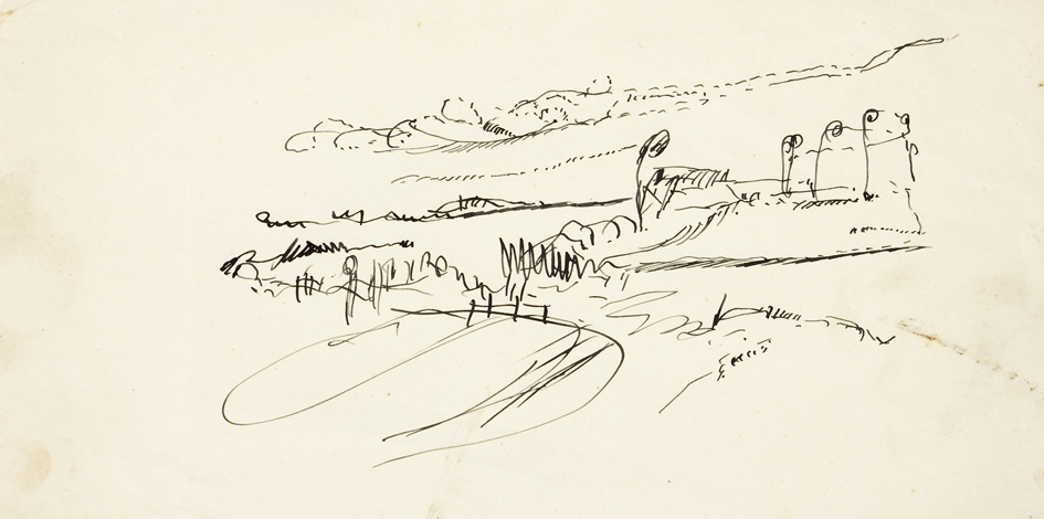 Studie van landschap (SC-84)