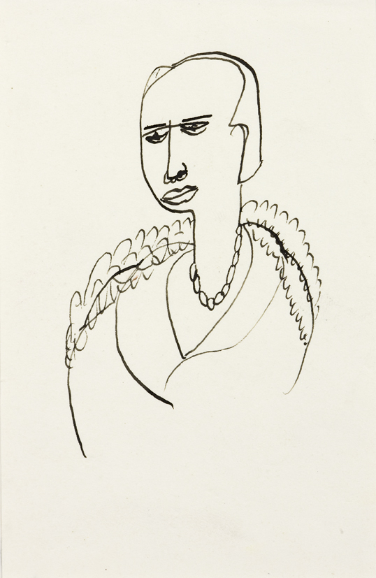 Dame met bontkraag (SC-208)