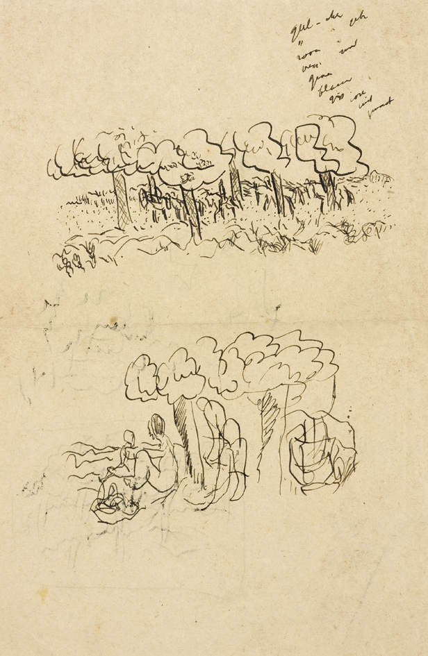 Twee landschappen met figuren (SC-247/R)