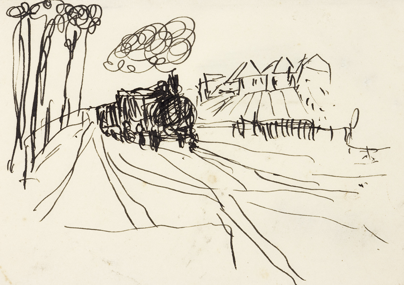 Trein in landschap (SC-942)