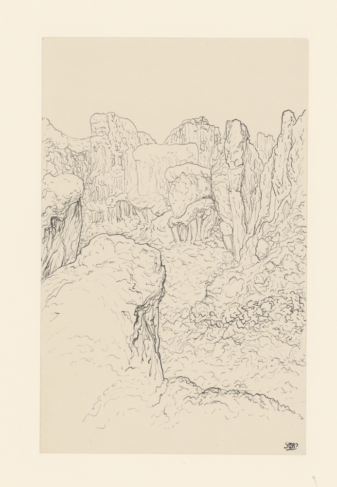 Berglandschap met ravijn-Sierra