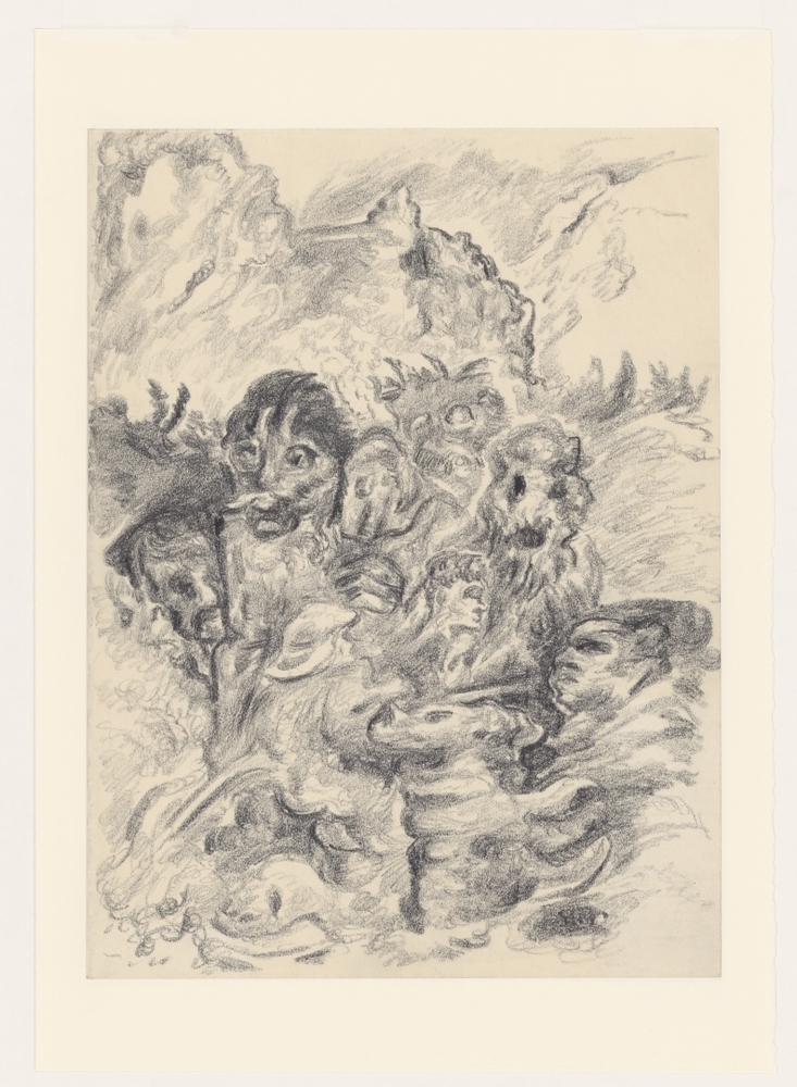 Gestalten in berglandschap