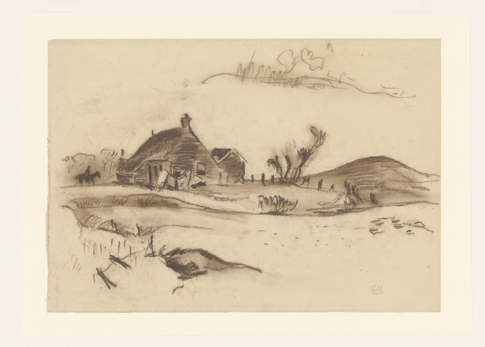 Landschap met boerderij