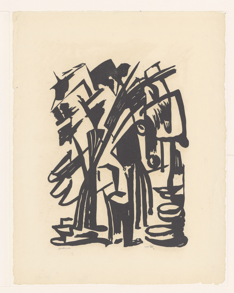 zonder titel (gebogen man)