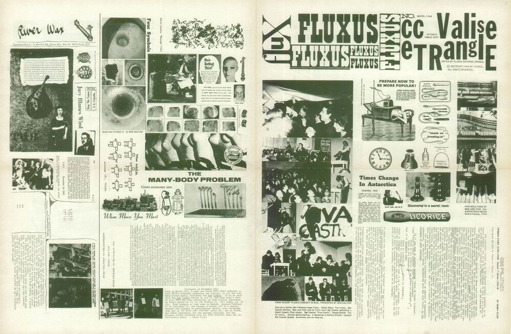 Fluxus cc valise e trangle (Fluxus newspaper no 3)
