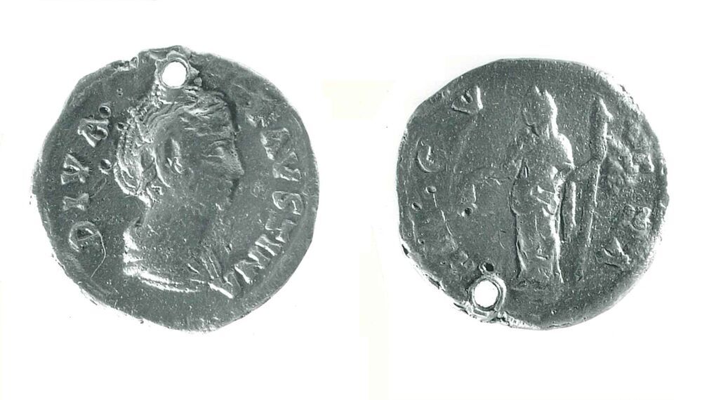 Denarius, Faustina I, Rome (Eenumerhoogte)