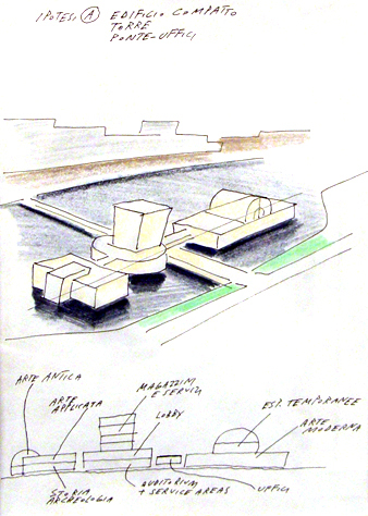 Het nieuwe Groninger Museum gebouw (ontwerp, uit reeks A)