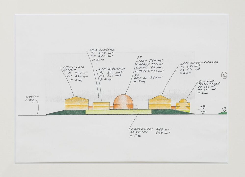 Het nieuwe Groninger Museum gebouw (ontwerp, uit reeks B)