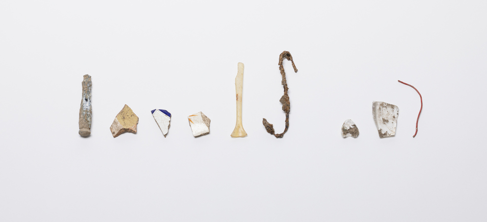 Collected from the garden earth july 1986, Eschgenau (10 pieces)