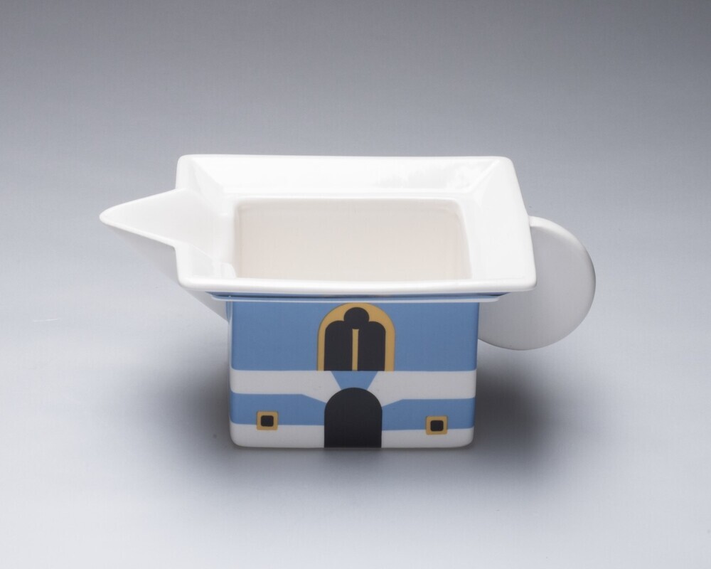 Melk- of roomkan van servies 'Village'