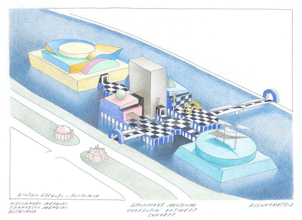 Het nieuwe Groninger Museum gebouw (ontwerp)