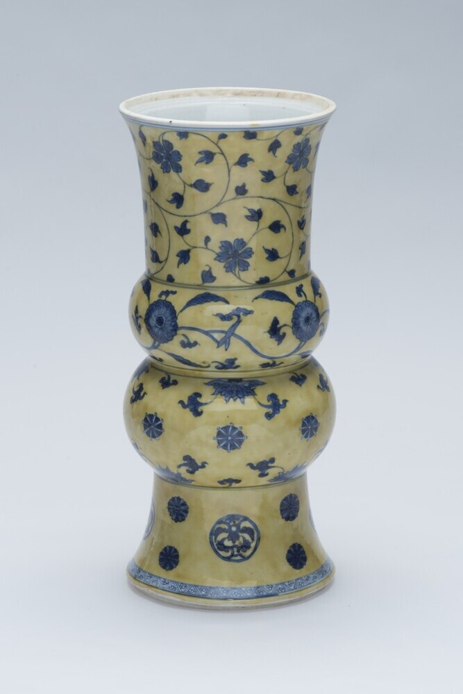 Dubbel-balustervormige bekervaas