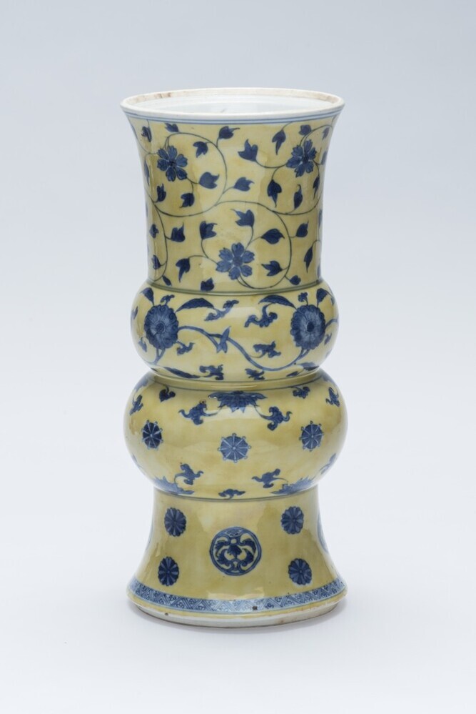 Dubbel-balustervormige bekervaas