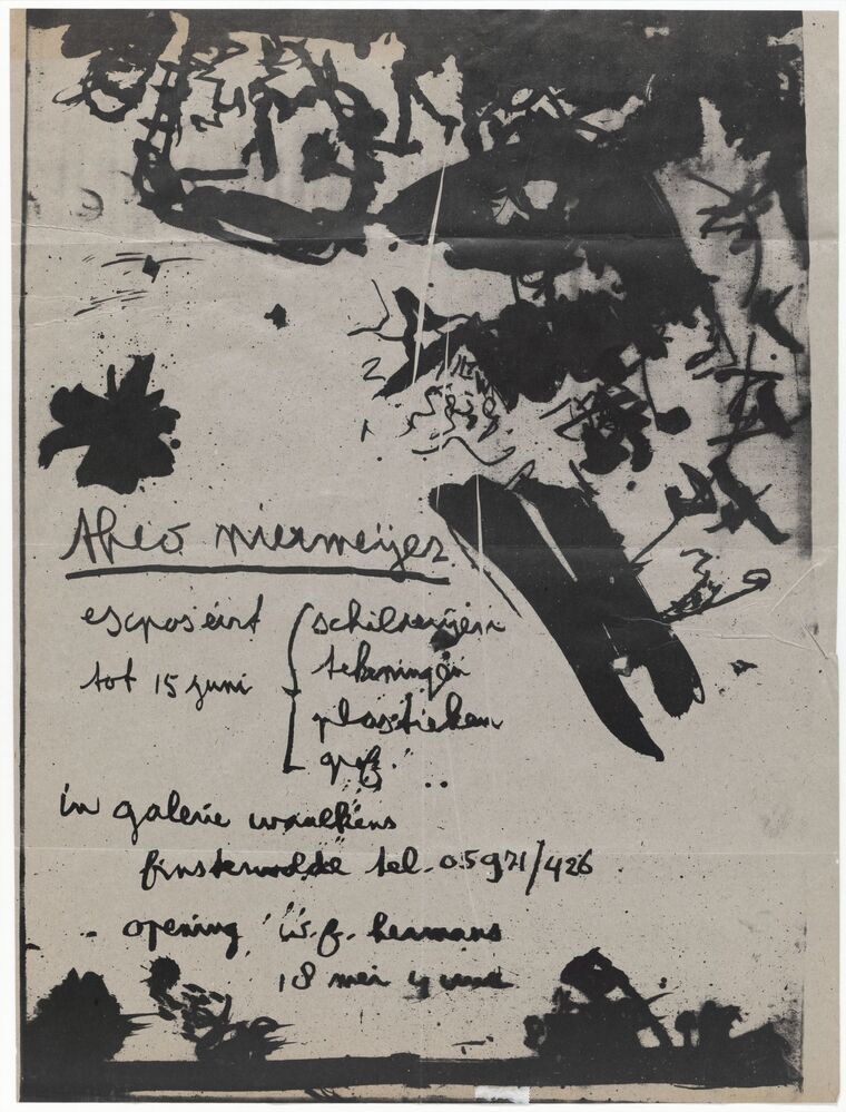 Affiche Theo Niermeyer exposeert in Galerie Waalkens