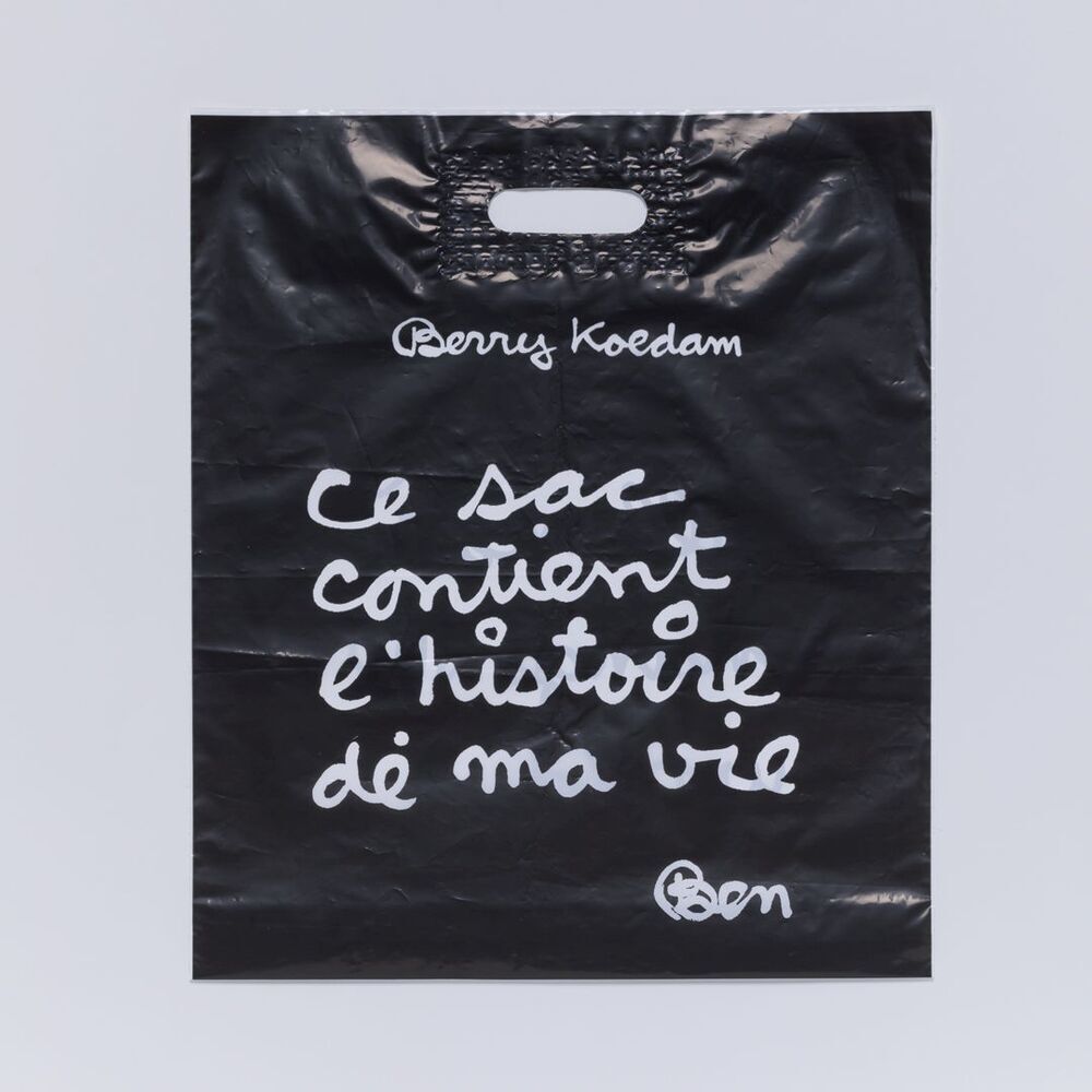 Plastic tas met tekst