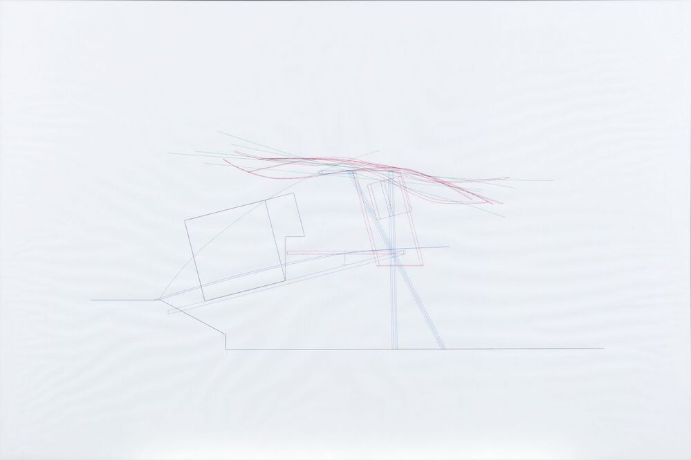 Zij-opstand (uit serie ontwerptekeningen voor Video Clip Folly)