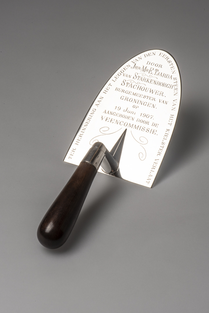 Troffel eerste steenlegging van het Kielster Verlaat