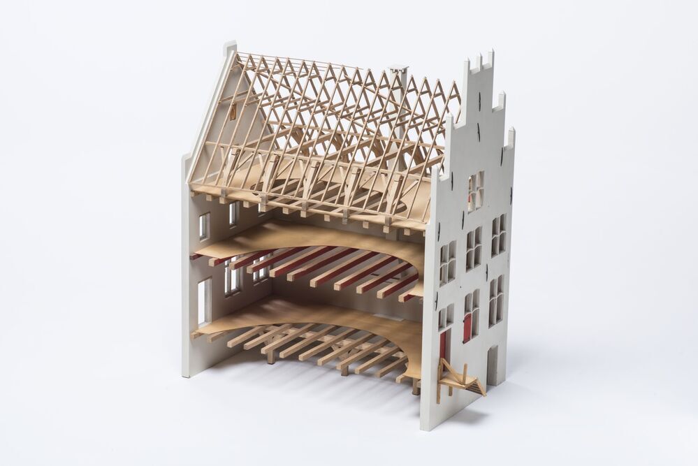 Maquette middeleeuws huis