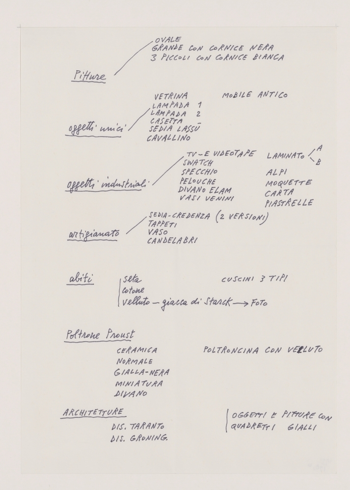 Interno di un interno a Groningen (aantekeningen)