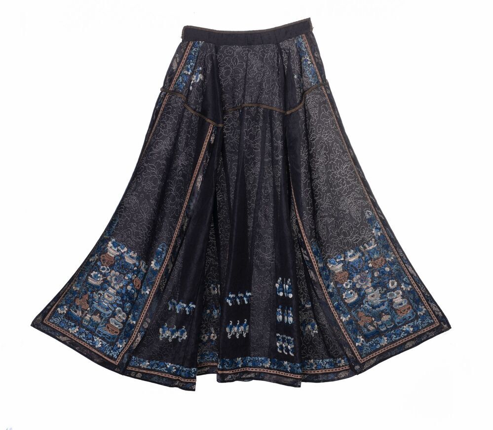 Chinees, donkerbruin schort