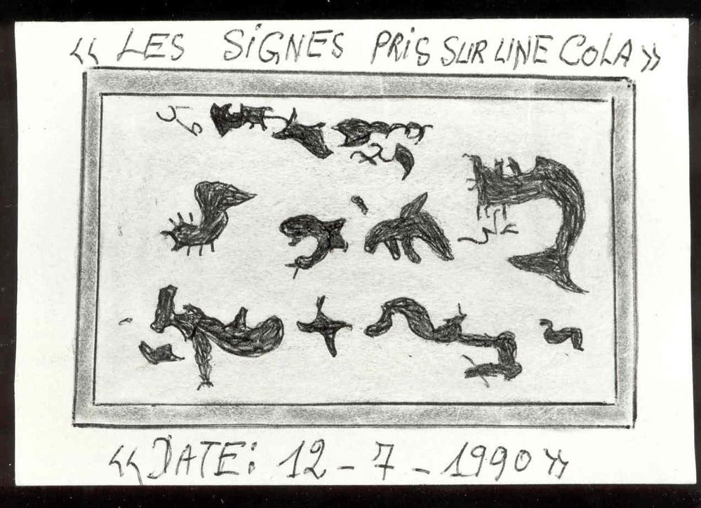 Les signes pris sur une cola