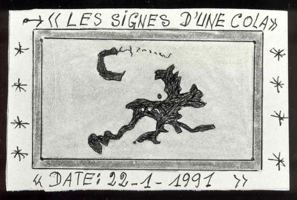Les signes d'une cola, date: 22-1-1991