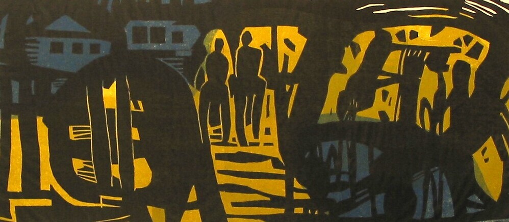 Twee ruiters in het landschap