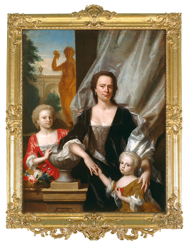 Sybilla Volkera Sichterman-Sadelijn met haar dochters Sybilla Volkera en Christina Elisabeth