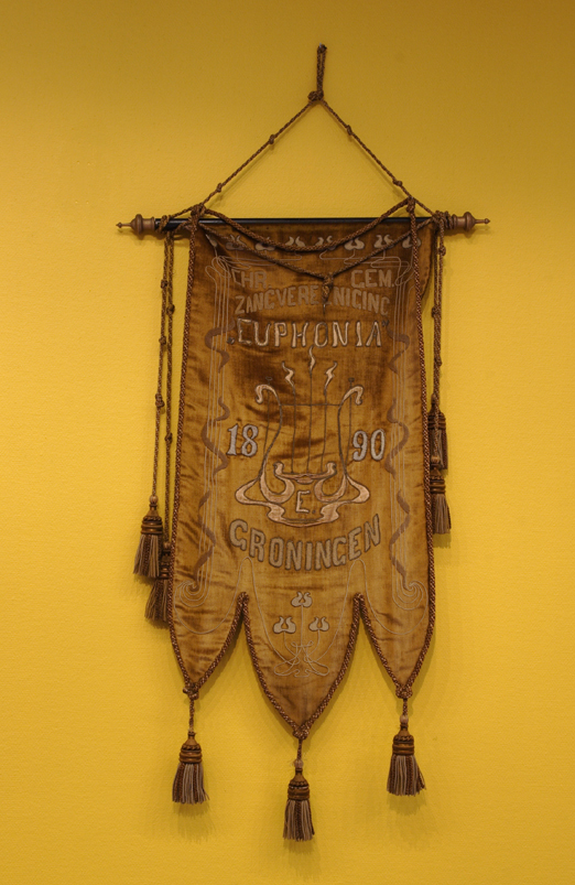 Vaandel van de Christelijk Gemengde Zangvereeniging 'Euphonia', Groningen