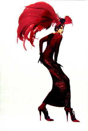 zonder titel (Vrouw in rood)