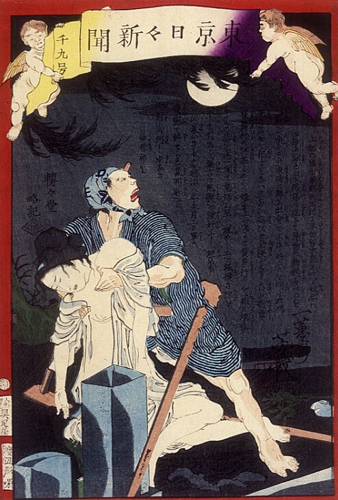 Een schurk haalt een jong meisje uit haar graf