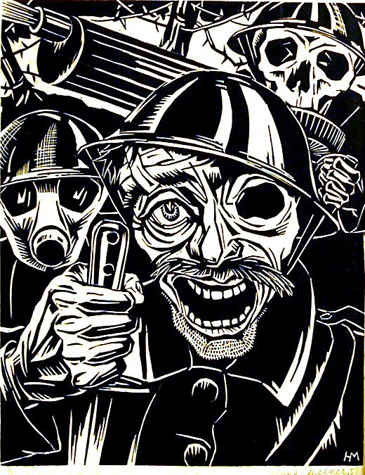 Zonder titel (tegen fascisme en oorlog)