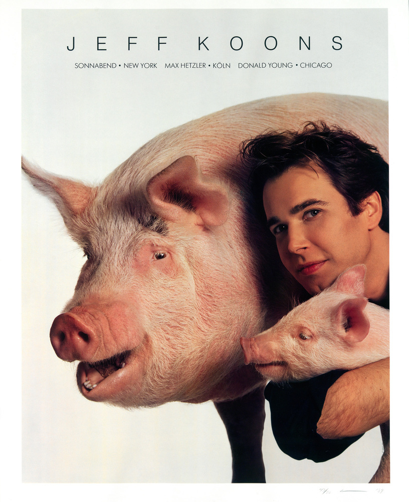 Flash Art - Pigs (uit de serie: Art magazine ads)