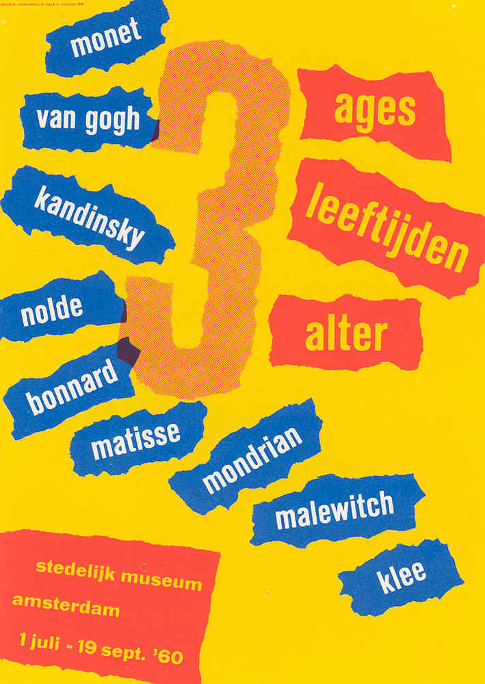 3 Ages/leeftijden/alter. Monet, Van Gogh, Kandinsky, Nolde, Bonnard, Matisse, Mondrian, Malewitch, Klee