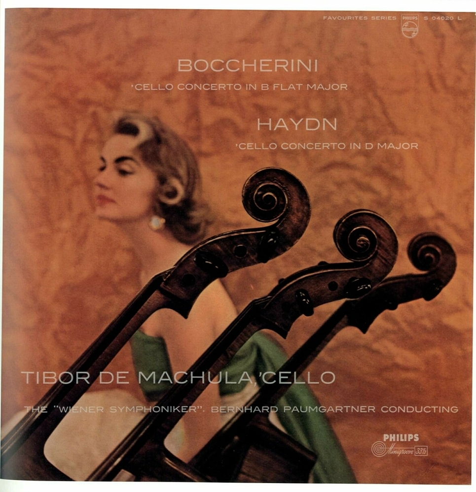 Platenhoes voor Philips favourites series: Boccherini - Tibor De Machula & Wiener Symphoniker – Boccherini Cello Concerto In B Flat Major / Haydn Cello Concerto In D Major