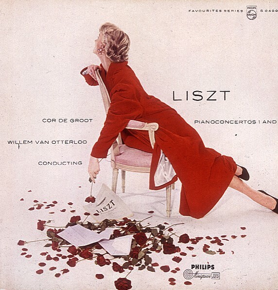 Platenhoes voor Philips Favourites series: Liszt - Pianoconcertos 1 and 2