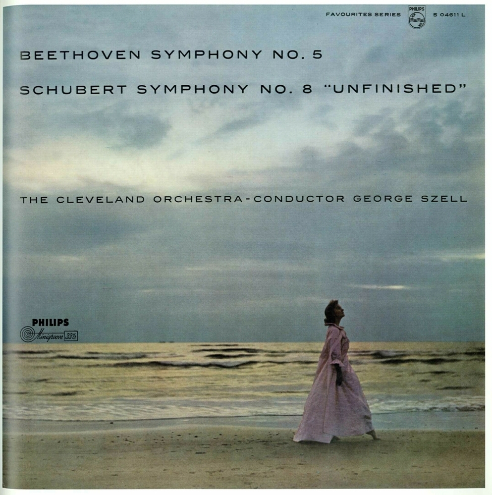 Platenhoes voor Philips favourites series: Beethoven - Symphony no.5, Schubert - Symphony no.8 Unfinished