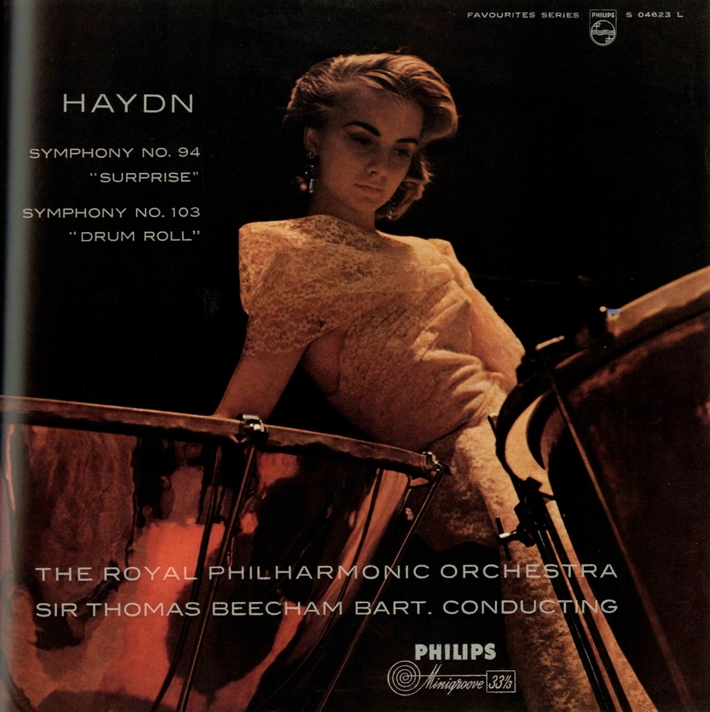 Platenhoes met plaat: Haydn - Symphonie mit dem Paukenslag/Symphonie mit dem Paukenwirbel