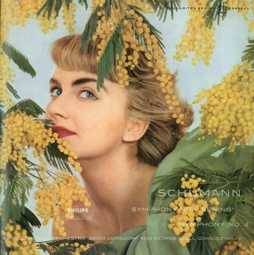 Platenhoes voor Philips favourites series: Schumann - Symphony no.1 Spring, Symphony no.4