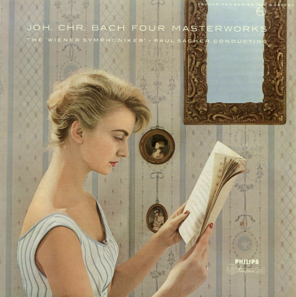 Platenhoes voor Philips favourites series: Joh. Chr. Bach - Four Masterworks