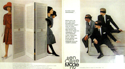 Reclame voor Ten Cate mode: folder blindelings gewonnen