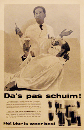 Reclame voor het bier is weer best: Da's pas schuim!