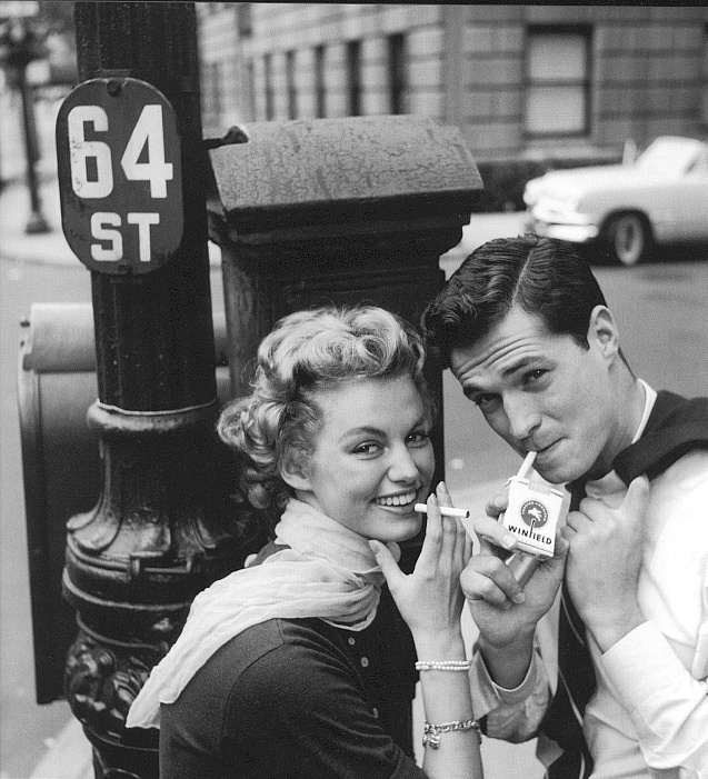 Reclamefoto voor Winfield sigaretten- New York