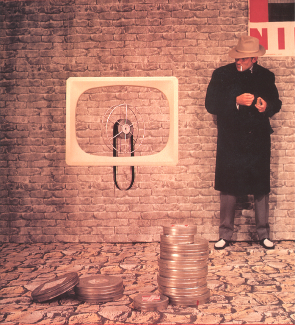 Reclamefoto voor Philips Televisie (Detective)